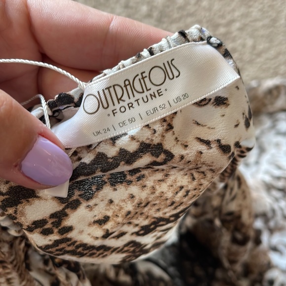 ASOS curve snake print lace cami tank size 20 - Picture 3 of 3